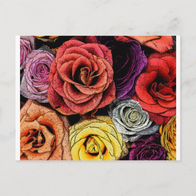 Cartão Postal Flores (Frente)