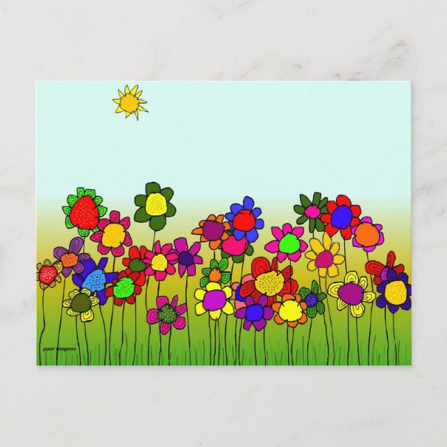 Cartão Postal "Flores" (Frente)