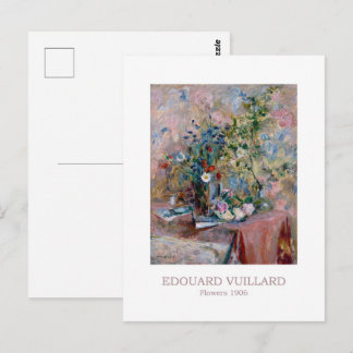 Cartão Postal Flores 1906 por Edouard Vuillard