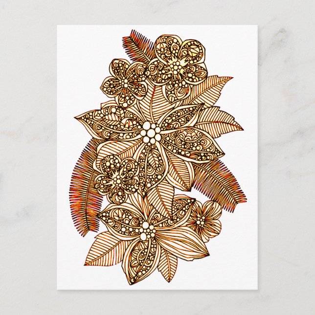 Cartão Postal Flores 4 (Frente)