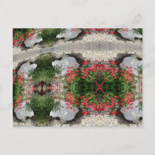 Cartão Postal FLORES abstrato ART