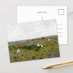 Cartão Postal Flores ao largo William Merritt Chase