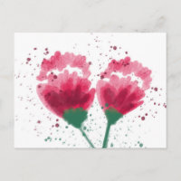Flores Aquarela de Aniversário para Qualquer Ocasi