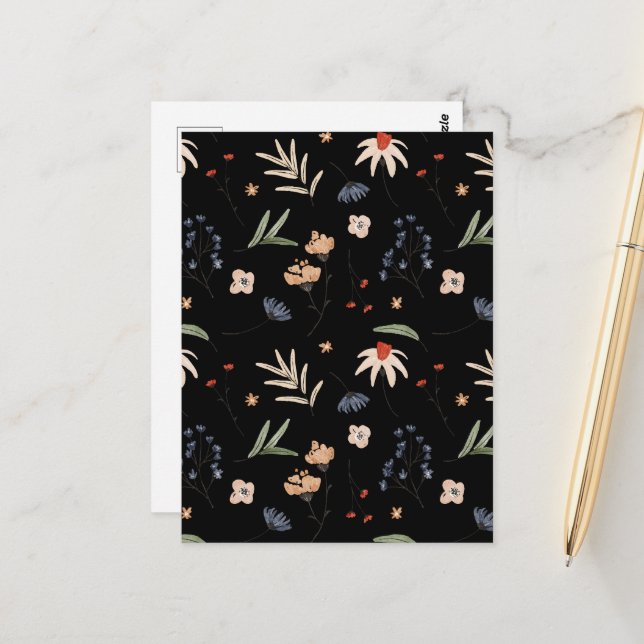 Cartão Postal Flores aquáticas simples 1 (Frente/Verso In Situ)