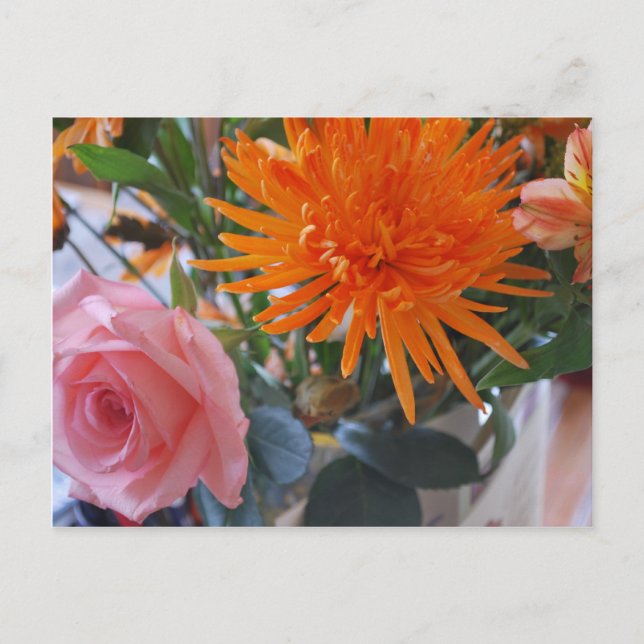 Cartão Postal Flores da Primavera (Frente)