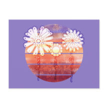 Flores de Agradecimento ao Pôr do Sol - Roxo