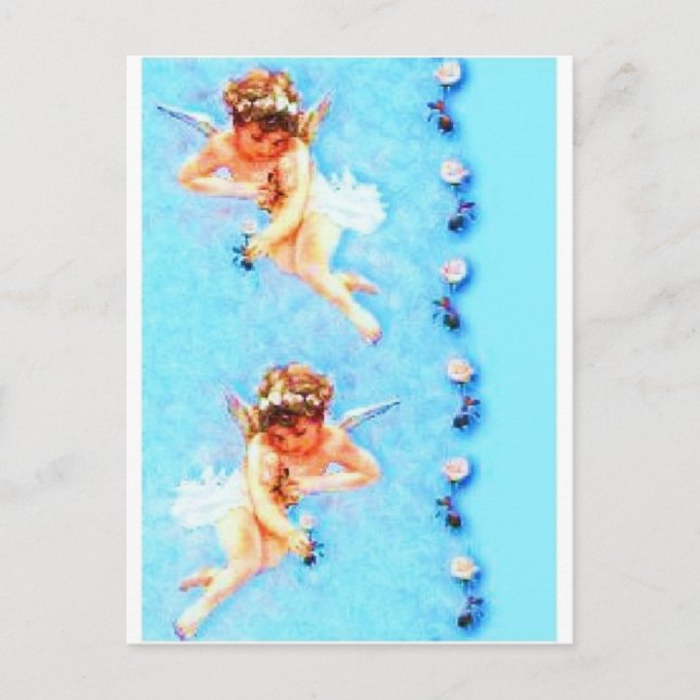 Cartão Postal flores de anjo (Frente)