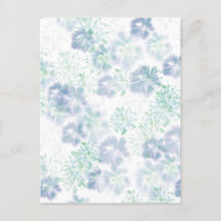 Flores de Boho Azul Florindo Corante Floral Padrão