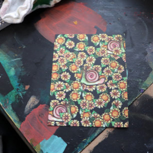 Cartão Postal Flores de Caracóis Felizes