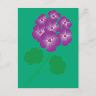 Cartão Postal Flores de Gerânio
