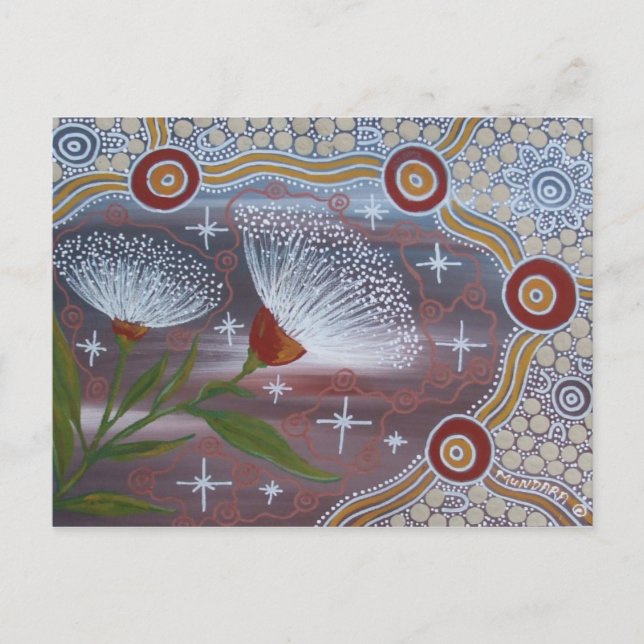 Cartão Postal Flores de Goma Nut (Frente)