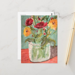 Cartão Postal Flores de Jardim