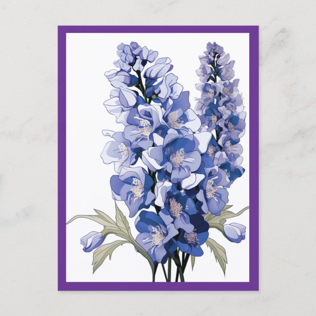 CARTÃO POSTAL FLÔRES DE LAVANDA #1 (Frente)