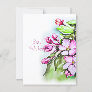 Cartão Postal Flores de Maçã em Flor