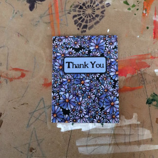 Cartão Postal Flores de Margarida Roxa                        