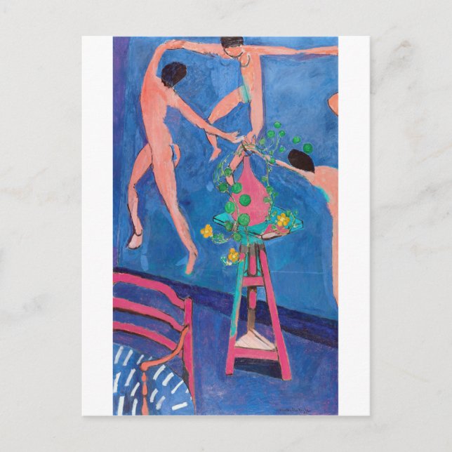 Cartão Postal Flores de Nasturtium no Atelier, Matisse (Frente)