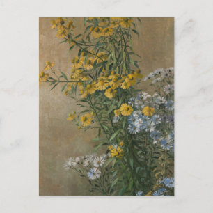 Cartão Postal Flores de Outono   Gunnar Gunnarsson Wennerberg