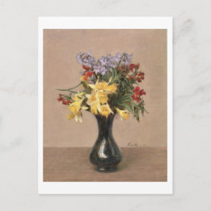 Cartão Postal Flores de primavera, 1869 (óleo na canvas)