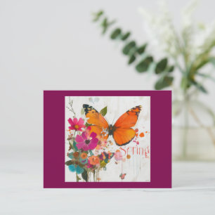 Cartão Postal Flores de primavera, 2025,