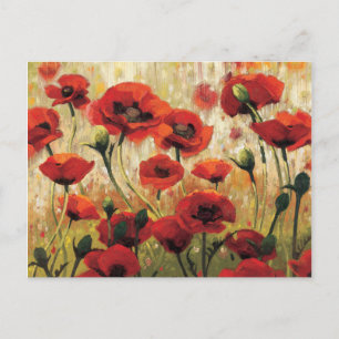 Cartão Postal Flores de primavera em um Jardim