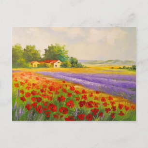 Cartão Postal Flores de Provença