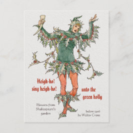 Cartão Postal Flores de Shakespeare Holly Walter Crane CC0968