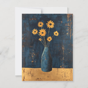 Cartão Postal Flores de Whimsy minimalistas No.059
