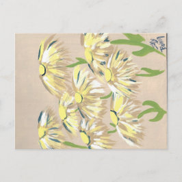 Cartão Postal flores desbotadas