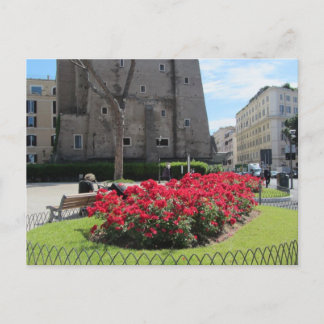 Cartão Postal Flores em Roma, Itália