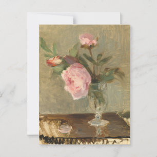 Cartão Postal Flores em um Vaso Arte Romântica