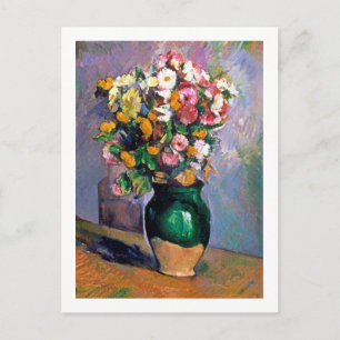 Cartão Postal Flores em Vase, Cezanne