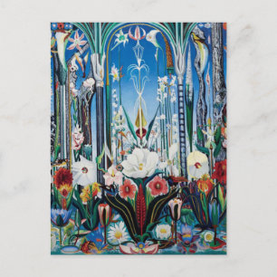 Cartão Postal Flores Itália por Joseph Stella