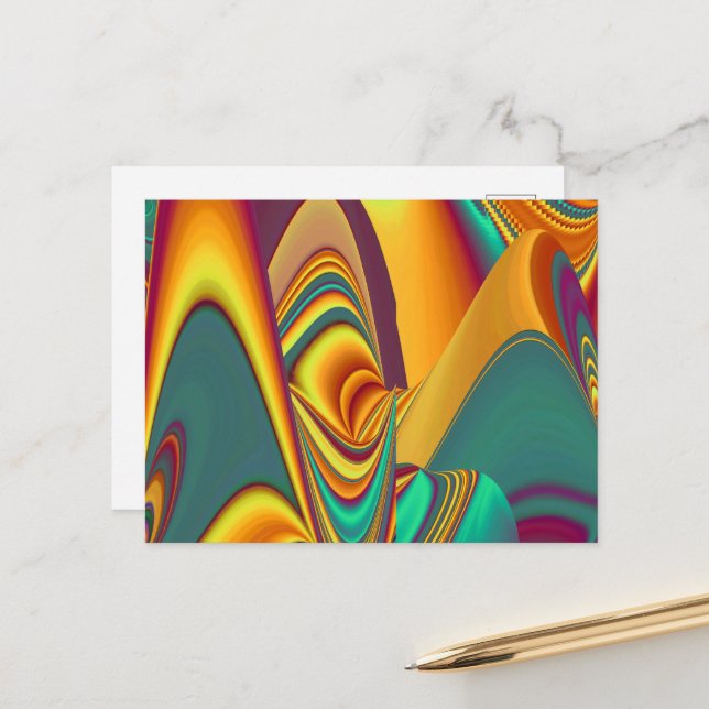 Cartão Postal Flores Mágicas de Primavera Verão Outono (Frente/Verso In Situ)