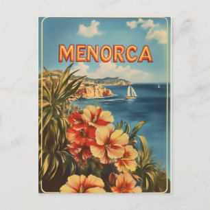 Cartão Postal Flores Menorca, colheita