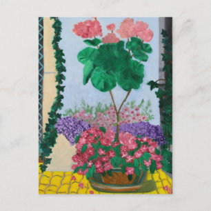 CARTÃO POSTAL FLORES MUSEUM ISLAND BERLIN