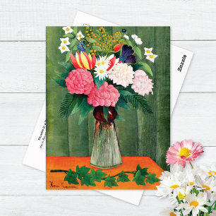 Cartão Postal Flores num Vase Henri Rousseau