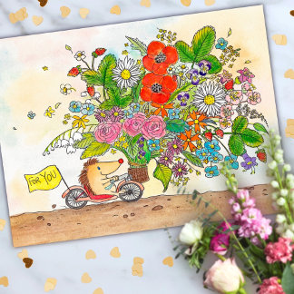 Cartão postal Flores para você por Nicole Janes