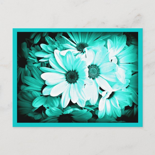Cartão Postal Flores Pintadas Com Cartão-Postal 18 (Frente)
