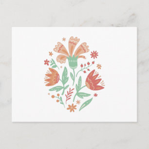 Cartão Postal Flores Silvestres