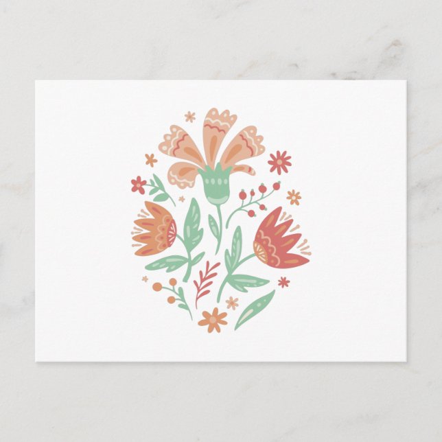 Cartão Postal Flores Silvestres (Frente)