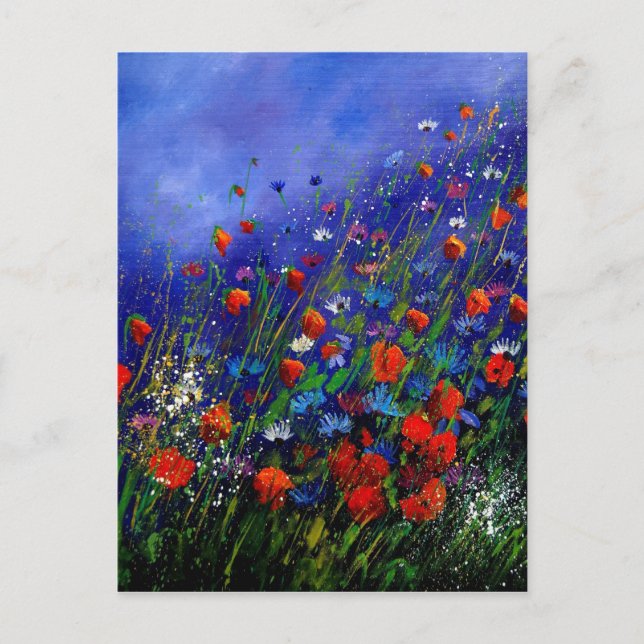 Cartão Postal flores silvestres 787 (Frente)