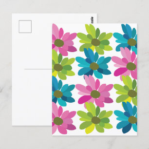 Cartão Postal Flores Silvestres Coloridas