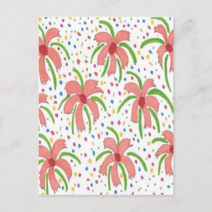 Cartão Postal Flores Tropicais Fiesta