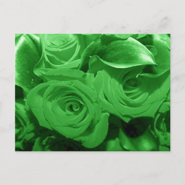 Cartão Postal Flores Verdes (Frente)