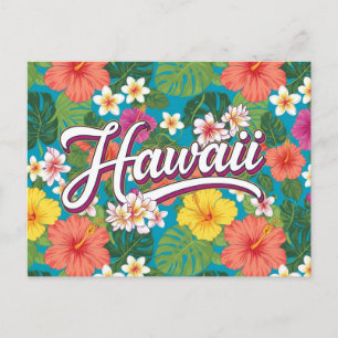 Cartão Postal Flores Viagem Hawaii