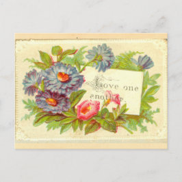Cartão Postal Flores vitorianas de álbuns de amores