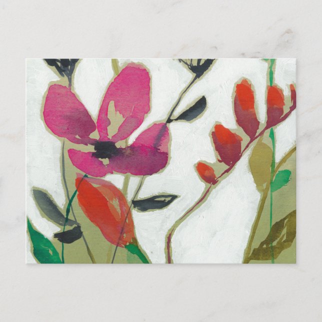 Cartão Postal Flores vivas I (Frente)