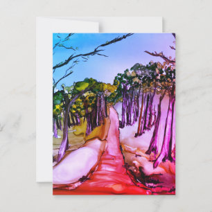 Cartão Postal Floresta de Árvores