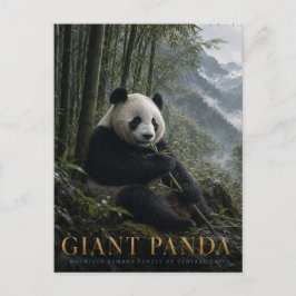 Cartão Postal Floresta de Bambu do Panda Gigante ANIMAIS