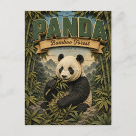 Cartão Postal Floresta de Bambu do Panda POPCUT